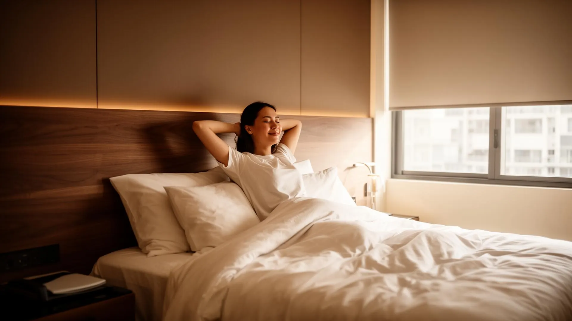 Acordar descansado · uma noite de sono merecida